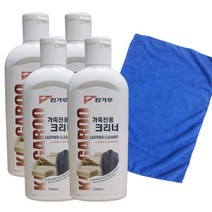 청소용품전문 가죽크리너150ml+150ml+150ml+150ml 클리너 걸레40x40cm세트, 1개