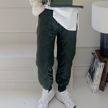 애플망고옷장 겨울 누빔패딩조거팬츠 방한여성라이더바지 작업복