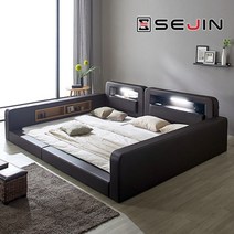 세진침대 루키 가드 패밀리침대+7존40매트리스Q+Q, 초코브라운
