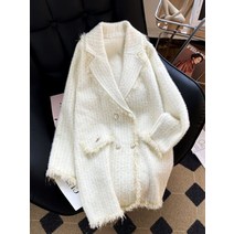 승무원면접복 여자면접복장 아나운서자켓 가을 모직 코트 거친 천 고급 정장 용 겨울