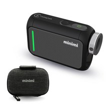 캐디톡 미니미 골프 거리측정기 + 전용 하드파우치, 블랙