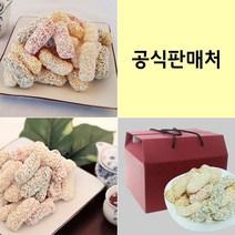 손찹쌀 찹쌀 유과 초례청 한과 약과 맛집 강릉, 유과 500g+선물박스, 500g, 1개
