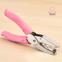 천공기 손잡이 구멍 펀치 6MM/3MM/1.5MM 루스 리프 종이 커터 태그 의류 티켓 학교 바인딩 문구용 단일 펀처, 1, 02 3mm
