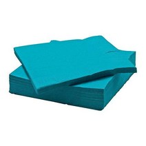 Ikea Fantastisk 종이 냅킨 터키석 50팩 40X40cm 이케아