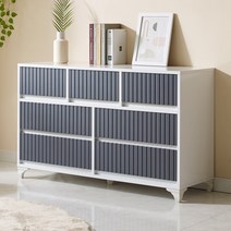 가구에반하다 리센트 1200 와이드 3단서랍장 수납거울 추가구매 템바보드 인테리어 드레스룸 서랍장 거실가구, 화이트+그레이