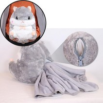 캐릭터담요 쿠션 극세사 블랭킷 인형 토끼 담요