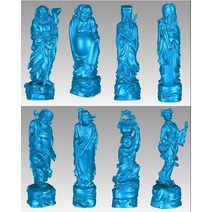 3D 모델 CNC 인쇄 릴리프 STL 파일 형식 장수의 8 신, 한개옵션0