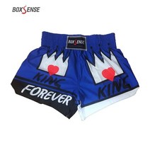 BOXSENSE 남자 권투 바지 인쇄 MMA 반바지 킥복싱 싸움 격투 짧은 MuayThai 권투 반바지 의류 산다 저렴한 MMA
