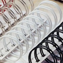 [∂LL7] 카피어랜드 와이어링 14.3mm (3대1) 100입 제본 블랙 용스프 기링 와이어 용링 화이트_h§eEA, §ff_빨강