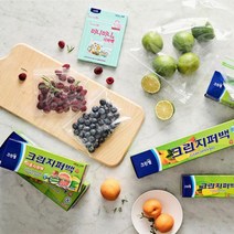 크린랲 크린랩 이중 지퍼백 미니 소형 중형 대형 특대 이중 지퍼백 지퍼팩 봉투 비닐, 대(L)