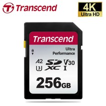 트랜센드 SONY 소니 알파 A5000 / A5100 디카전용 256G SD메모리카드 Class10 4K촬영지원, 256GB