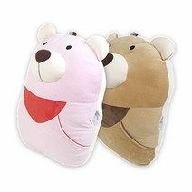 스누지(Snoooozy) 반달곰 허그주머니쿠션 바디필로우 향기 비즈, 브라운
