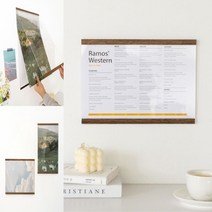 가격표꽂이 페이퍼홀더 메뉴판홀더 가격표거치대 안내문꽂이, A4 가로형