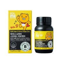마이니 스트레스 피로 케어 비타민 비 b 군 고함량 복합체 직장인 청소년 수험생 로디올라 홍경천 추출물 피로회복제 영양제 해소 완화 보조제 식품 추천 국산 700 mg 캡슐 약, 2개, 60정