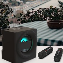 몽크로스 휴대용 듀얼 마이크 블루투스 노래방 세트, MSDM-K1010 PLUS