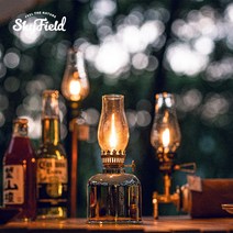 스카이필드 코지 등유 랜턴 (SF-LT-036) / 감성 캠핑 빈티지 파라핀오일 불멍 램프 조명 휴대용 불멍, 실버, 1개