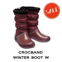 크록스 크록스crocband 겨울 부츠와 시계 밴드 Winter Boots Women/Burgundy | ##