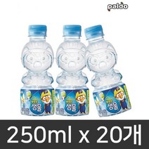 [조은마켓] 휴대 간편한!! 우 리 아 이 생수!! 팔도 뽀로로 샘물 250ml X 20개 먹는샘물 어린이 음료, 2박스