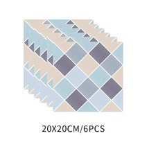 20*20cm 벽지 자기 접착 성 욕실 방수 및 습기 방지 주방 타일 스티커 거실 침실 벽 Decora, 13 No.13