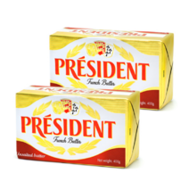 프레지덩 무염 버터 400g x 2 President Unsalted Butter 400g x 2