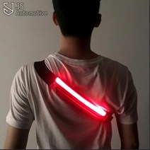 JS automotive 스포츠 런닝 라이딩 스마폰트수납 LED 방수파우치 허리힙색 마라톤 야간산책 미니가방 용품, 오렌지