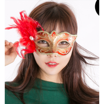 파티가면 복면가왕가면 가면무도회 응원 재롱잔치 생일 연극, 베네치아모던반가면 레드