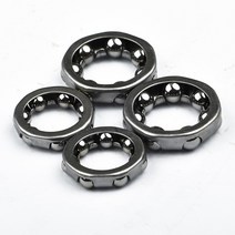 4pcs 자전거 전체 휠 허브 베어링 세트 3/16in 후면 1/4in 스틸 수리 부품 야외 사이클링 액세서리