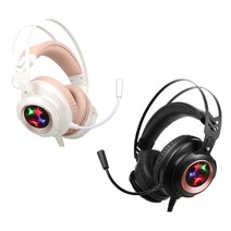 COX CH60 SOUND PLUS 리얼 7.1 게이밍 헤드셋, 화이트