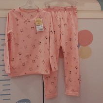 (투키즈)꾸시꾸시 인천점 여아 기능성 발열 포근기모9부내의~안에 기모가 있어서 포근포근@@ 촉감이 부들부들 !!! 착용감이 편한하여 활동하기편한 발열기모 실내복 세트