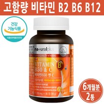비타민B군 비타민비군 영양제 고함량 고농축 활성 고용량 비타민B 6 1 복합체 비타민비 나이아신 엽산 비오틴 비타민B12 캐나다, 고함량비타민(3개월분), 2통