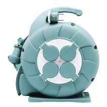 러그박스 캠핑 오토릴 전기릴선 4구 코드릴 전선릴 20M 민트, LUG-GZP10(MW) 20M 민트