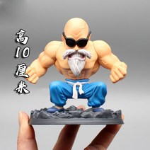 HnY 드래곤볼 GK 패션 브랜드 조복 거북선 핸드메이드 모형 차량용 케이크 케이스 생일 선물 세트 호환, 근육거북선인(무채함)-10cm