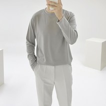 아도르클래식 유즈 부드러운 기모 라운드 이너 긴팔 티셔츠