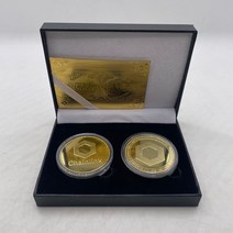 기념주화 비트코인선물 모형소품2in 1 박스 비트코인/이더리움/라이트코인/대시/리플/모네로/EOS Binance V, 23 SET40
