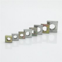 볼트 너트 나사 50pcs 얇은 사각 din562 m3 m4 m5 m6 컬러 아연 도금, m5 50개