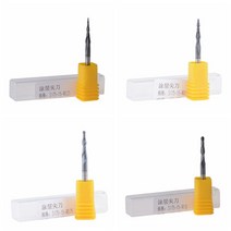 테이프컷팅기 테이퍼 볼 노즈 엔드 밀 HRC55 D3.175mm 텅스텐 솔리드 카바이드 코팅 콘 cnc 밀링 커터 1 개, R0.75x15xD3.175x39L