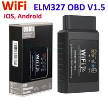 ELM 327 V1.5 WIFI OBD2 스캐너 자동 ODB2 ELM327 For AndroidIOS OBD 2 자동차 진단 도구, ELM327 V1.5 와이파이