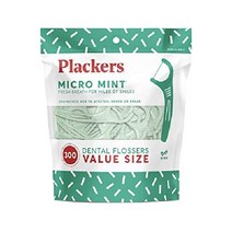 Plackers 마이크로 민트 치실 슈퍼 터플로스 Sure-Zip 씰로 간편한 보관 750개(5개들이 팩), 300개 (1팩)
