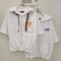 더데이걸 산본점 실사 반팔 후드 집업TGJM22301