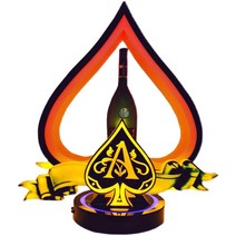 샴페인 조명 LED 클럽 바 스페이드 아르망디 돔페리뇽, 상세 페이지 참고, E (하단 이미지 옵션 참고)