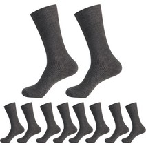 몽크로스 남성용 진그레이 골지 장목 양말 10족