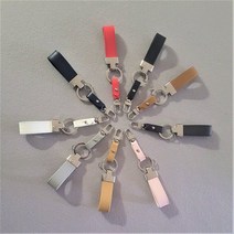 자동차키홀더링 차키키링 열쇠고리링 가죽 스마트 키홀더, 카멜, 1개