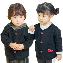 마름모자켓 아동용 누빔점퍼 국내제작