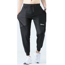 DFMEI 남성 아이스 캐주얼 팬츠 여름 레포츠 9부 바지 속도드라이 팬츠
