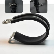 파이프 호스 튜브 고정 클램프 스텐 304 P클립 55mm, 1개