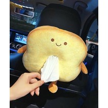 귀여운 티슈케이스 신기한 재밌는 소품 차량용 카툰 귀여운 자동차 티슈 박스 크리에이티브 차량 보관함, 한개옵션1, 04 Baked bread