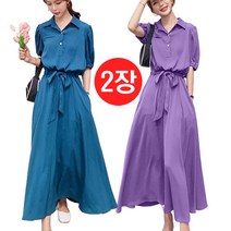 리더스타 2-O-035 여성원피스 오버핏 반소매 원피스 반팔 롱원피스