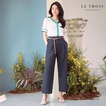 [KT알파쇼핑][LE TROIS]르투아 핀턱 벨티드 팬츠 세트 (4종)