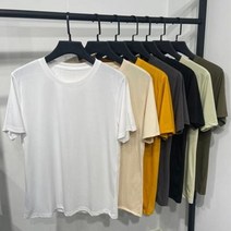 남자 반팔티 PK티 여름 실키 토파즈 남성복 2021 남성 아이스바 반팔 티셔츠 이너 무지 BWDA92156