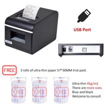 우드락 폼보드 열선 커팅기Xprinter XP-Q0E 자동 커터 주방 영수증 열 프린터 5mm 급속하게 인쇄 대용량 블, 01 USB PORT_04 영국 플러그